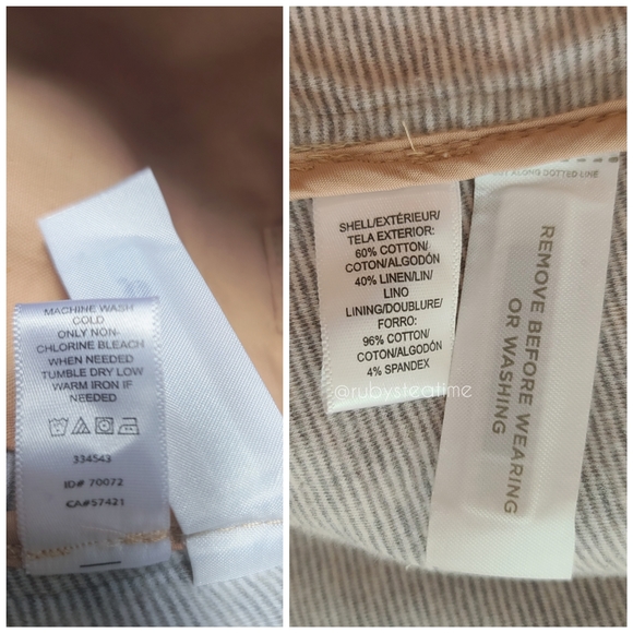 Parachute Utility Jacket Anorak, Cotton/ Linen Khaki Beige, LOFT, New with Tag - Picture 10 of 11